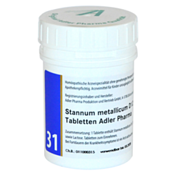 Schüßler Salze Nr. 31 Stannum metallicum D12 100g