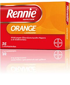 Rennie Antacidum Lutschtabletten Orange 36 Stück