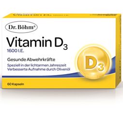 Dr. Böhm Vitamin D3 1600 I.E. Kapseln 60 Stück