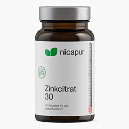 NICApur Zinkcitrat 30mg Kapseln 60 Stück