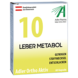 Adler Ortho Aktiv Nr. 10 - Leber Metabol Kapseln 60 Stück