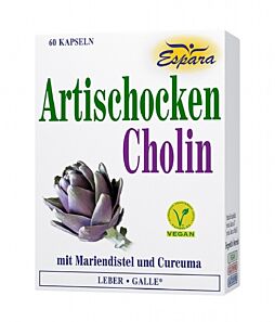 Espara Artischocke - Cholin Kapseln 60 Stück (Nachfolgeprodukt der Artischocken Kapseln)