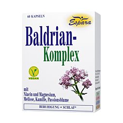 Espara Baldrian Komplex Kapseln 60 Stück (Nachfolger von Baldrian - Melisse)