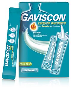 Gaviscon Liquid Mint Suspension Sachets 24 Stück