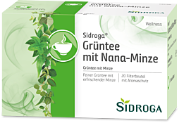 Sidroga WELLNESS Grüntee mit Nana-Minze 20 Filterbeutel