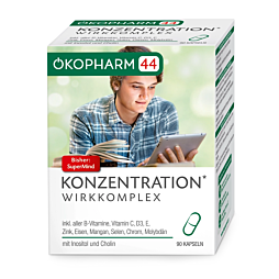 Ökopharm 44 KONZENTRATION Wirkkomplex Kapseln 90 Stück