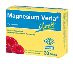 Magnesium Verla Direkt Sticks Himbeere 30 Stück