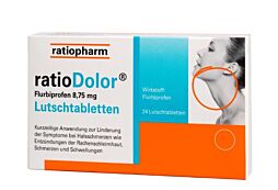 Ratiodolor Flurbiprofen 8,75 mg Lutschtabletten 24 Stück