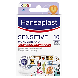 Hansaplast Kids Sensitive 6x7cm XL 10 Pflaster