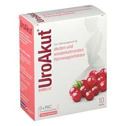 Biogelat Uroakut Granulat D-Mannose + Cranberry 10 Stück 