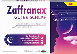 Zaffranax Tabletten Guter Schlaf 20 Stück
