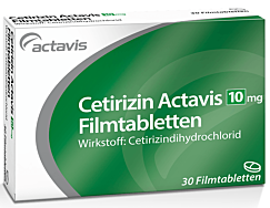 Cetirizin Actavis 10mg Filmtabletten