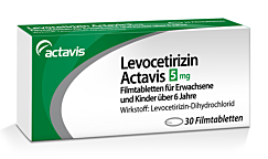 Levocetirizin Actavis 5mg Tabletten