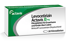 Levocetirizin Actavis 5mg Tabletten