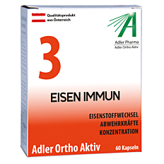 Adler Ortho Aktiv Nr. 3 - Eisen Immun Kapseln 60 Stück