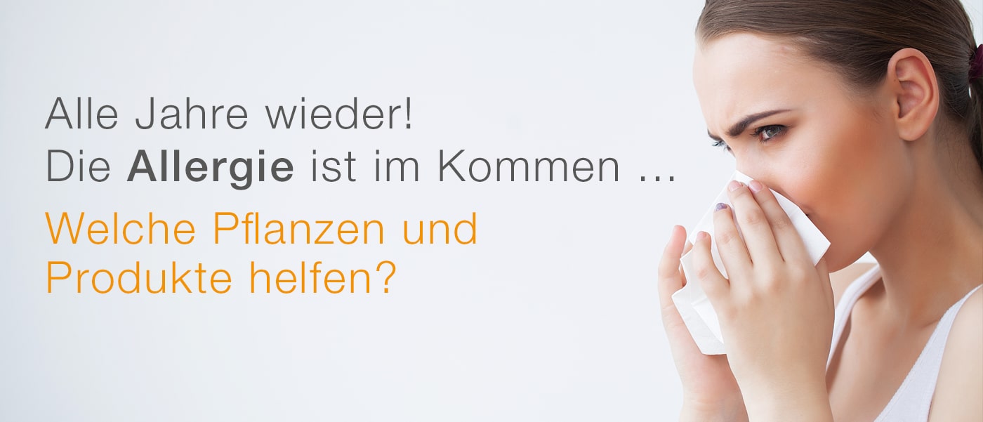 Alle Jahre wieder! Die Allergie ist im Kommen... Welche Pflanzen und Produkte helfen?