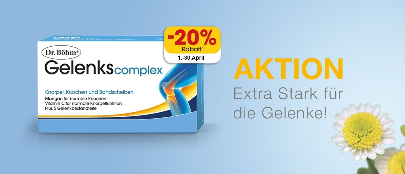 AKTION: Extra Stark für die Gelenke